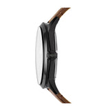 Fossil Townsman 48 mm Automatic Brown Leather Watch