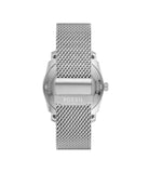 Fossil Machine Three-Hand Date Stainless Steel Mesh Watch