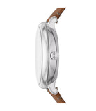 Fossil Jacqueline Solar-Powered Brown LiteHide™ Leather Watch