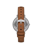 Fossil Jacqueline Solar-Powered Brown LiteHide™ Leather Watch