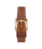 Fossil Harwell Three-Hand Medium Brown Leather Watch