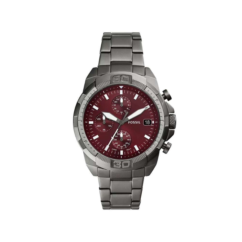 Fossil Men's Bronson Chronograph Smoke Stainless Steel Watch