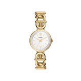 Fossil Women's Carlie Three-Hand Gold-Tone Stainless Steel Watch