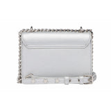 Replay Women's Flap Crossbody Bag in Solid Colors with Logo