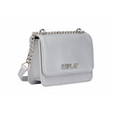 Replay Women's Flap Crossbody Bag in Solid Colors with Logo