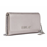 Replay Women's Flap Crossbody Bag with Saffiano effect