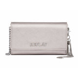 Replay Women's Flap Crossbody Bag with Saffiano effect
