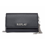Replay Women's Flap Crossbody Bag with Saffiano effect