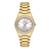 Freelook women's gold-tone stainless steel watch with silver dial