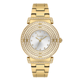 Freelook women's gold-tone stainless steel watch featuring a silver dial