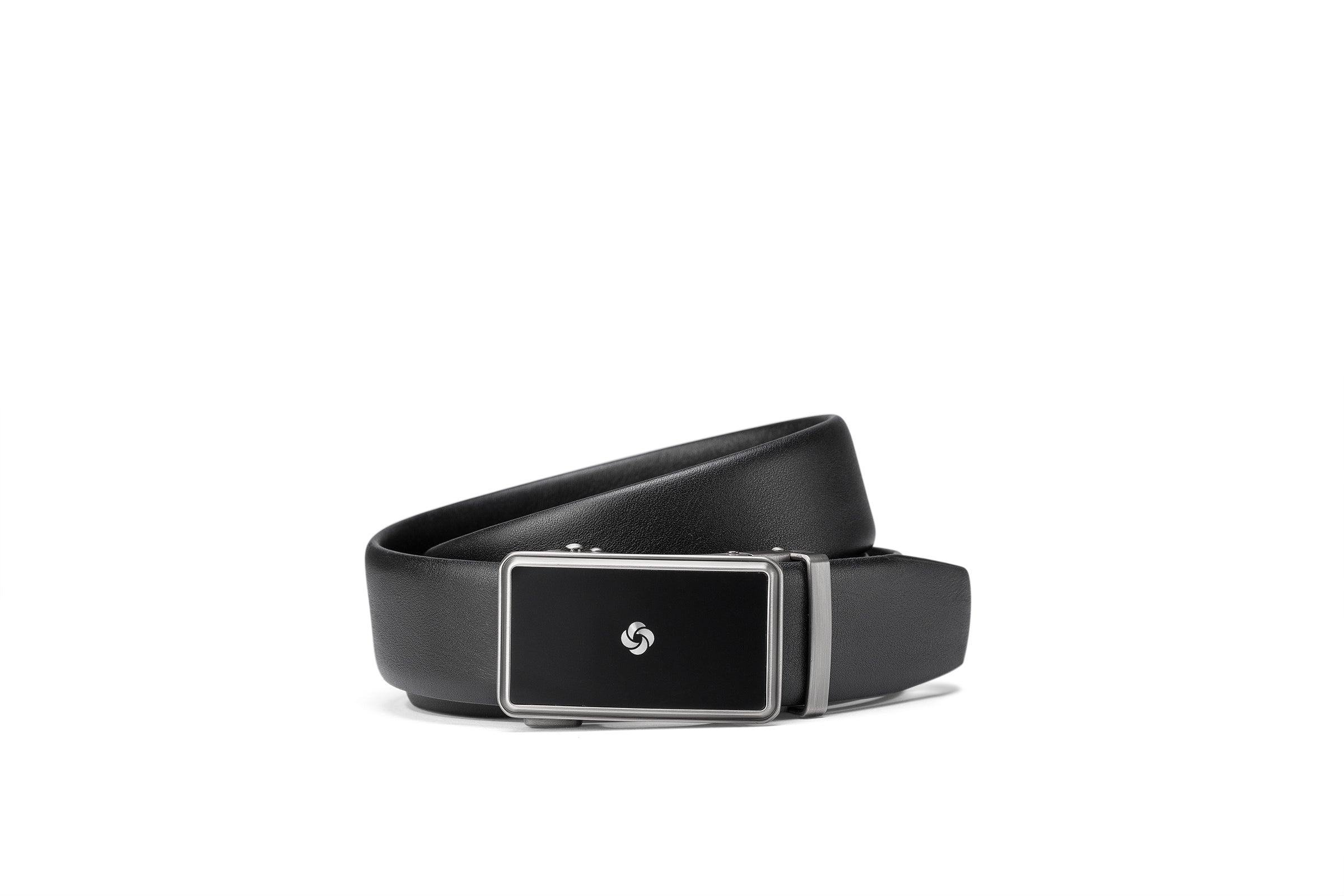 Samsonite AAMIR II Biz Plate AL Auto 02 Black Leather Belt