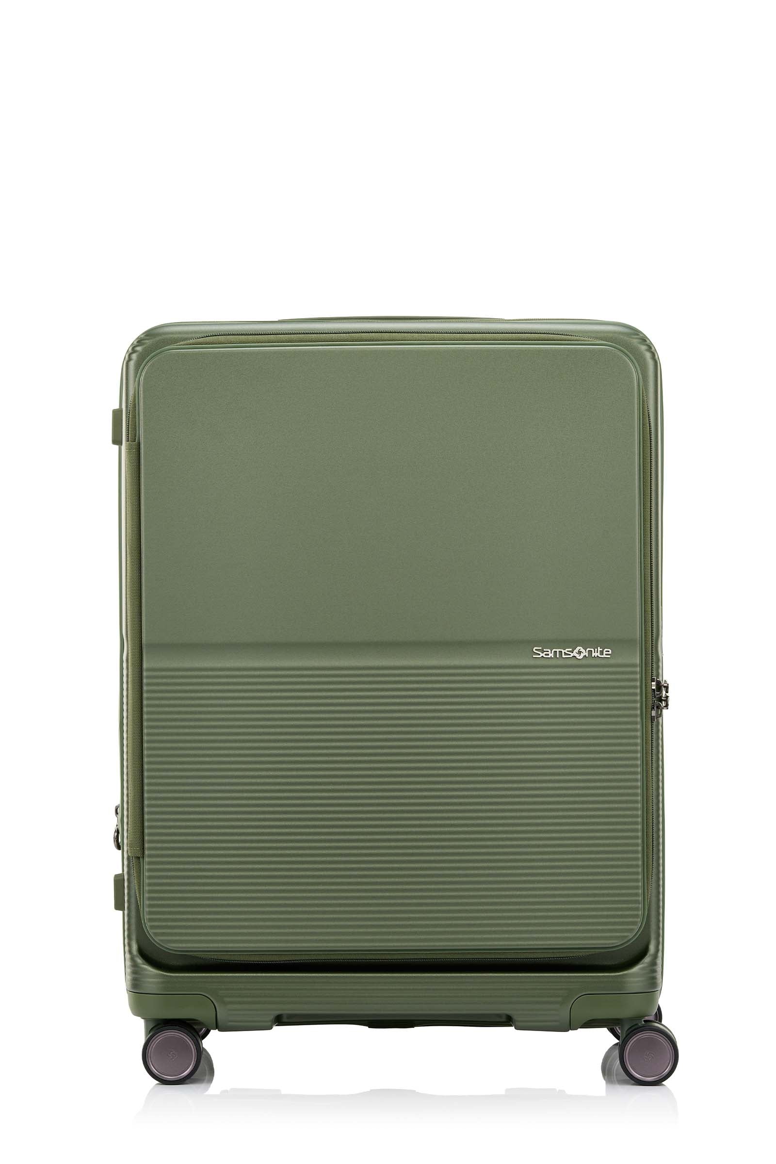 Samsonite Flatform Spinner Metallic Green Hard Luggage
