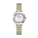 Saint Honore Gala Ladies White MOP Dial Silver Gold Plated Watch