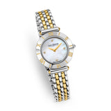 Saint Honore Gala Ladies White MOP Dial Silver Gold Plated Watch