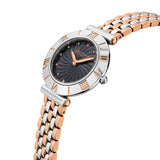 Saint Honore Gala Women's Black MOP Stainless Steel Silver Rose Gold Watch