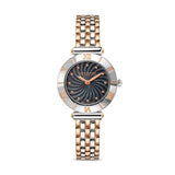 Saint Honore Gala Women's Black MOP Stainless Steel Silver Rose Gold Watch
