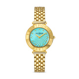 Saint Honore Gala Women's Turquoise MOP Dial Gold Plated Watch