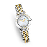 Saint Honore Gala Women's MOP Dial Stainless Steel Silver Gold Plated Watch
