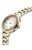 Cerruti 1881 GARDENA Ladies MOP Dial Two-Tone Stainless Steel Watch with Butterfly Motif