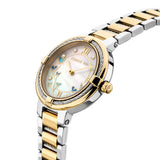 Cerruti 1881 GARDENA Ladies MOP Dial Two-Tone Stainless Steel Watch with Butterfly Motif