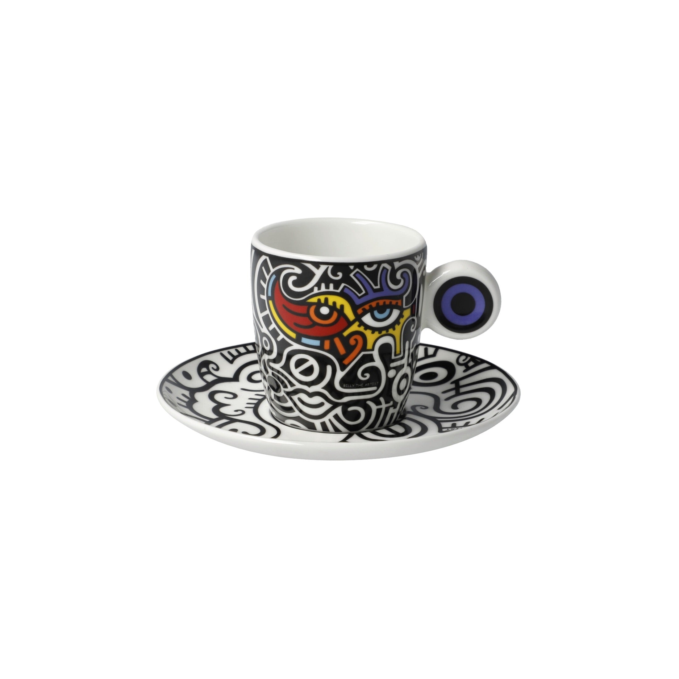 Goebel Porzellan Billy The Artist Fine Bone Demitasse Bright Eyes II | Coffee Cup | Coffee Cup & Saucer | Cup and Saucer | Cups & Saucer Set | Drinkware | Home and Furniture Home | Home and Furniture Home Drinkware