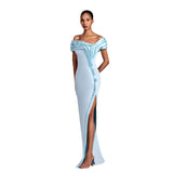Gaby Charbachy Women's Light Blue Long Dress