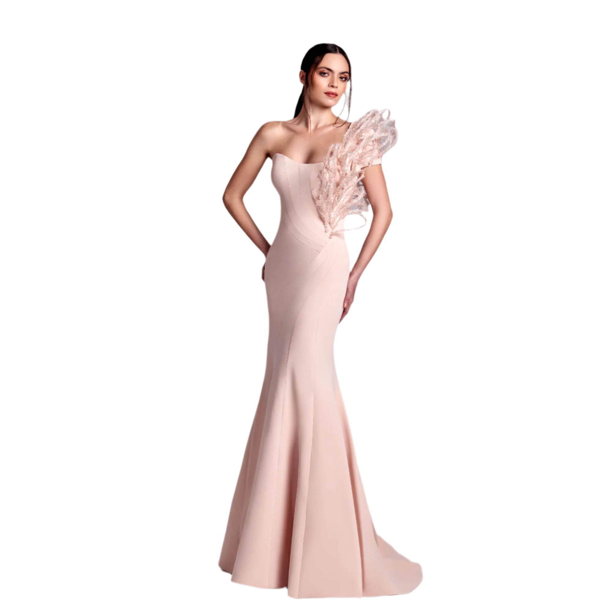 Gaby Charbachy Women's Pink Long Elegant Dress | Clothing | GCC | Women | Women All Clothing | Women All Clothing Dresses | Women Dresses | Womens | Womens Fashion