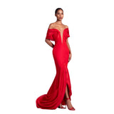Gaby Charbachy Women's Red Long Dress