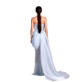 Gaby Charbachy Women's Blue Elegant Long Dress