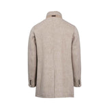 GIMOS Men’s Wool Coat with Detachable Faux-Fur Collar