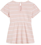 Tommy Hilfiger Kids Baby Girl's Dress w. Bloomers - Rib - Whimsy Pink/White Strip