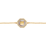 Guy Laroche Ambre Ladies Gold Plated Bracelet With Crystals