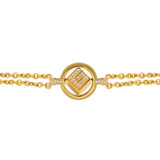 Guy Laroche Camille Ladies Gold Plated Bracelet With Crystals