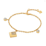 Guy Laroche Grace Ladies Gold Plated Bracelet With Crystals