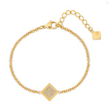 Guy Laroche Vivienne Ladies Gold Plated Bracelet With Crystals