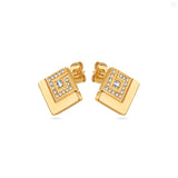 Guy Laroche Grace Ladies Gold Plated With Crystals Earrings