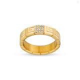 Guy Laroche Audrey Ladies Gold Plated Ring With Crystals Size 52