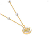 Guy Laroche Gisele Ladies Gold Platec Necklace with Perls & Crystals