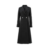 Gaelle Women's Black Long Coat
