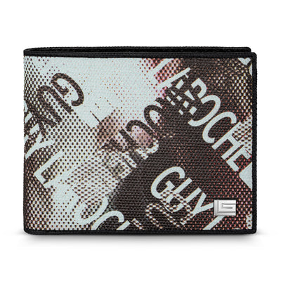 Guy Laroche Adam Gents Brown Canvas Leather Wallet