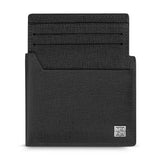 Guy Laroche Victor Black Leather Bi-Fold Wallet with Removable Card Holder & Signature GL Emblem (110x90mm)