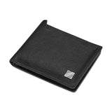 Guy Laroche Victor Black Leather Bi-Fold Wallet with Removable Card Holder & Signature GL Emblem (110x90mm)