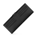 Guy Laroche Victor Black Leather Bi-Fold Wallet with Removable Card Holder & Signature GL Emblem (110x90mm)