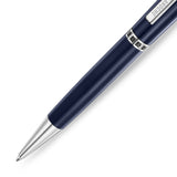 Guy Laroche Vincent Men's Blue Enamel Luxury Ballpoint Pen with Stainless Steel Trims & GL Running Logo