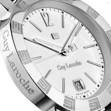 Guy Laroche Alex Gents White Dial Stainless Steel Watch