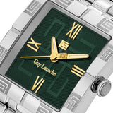 Guy Laroche Camille Gents Green Dial Stainless Steel Watch