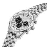 Guy Laroche Richard Men's Stainless Steel Chronograph with Silver & Black "Panda" Dial
