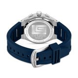 Guy Laroche Ren Men's Chronograph Watch & Braided Bracelet Gift Set – Navy Blue & Brushed Stainless Steel