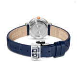 Guy Laroche Betty Ladies Blue MOP Dial Stainless Steel Rose Gold Case Blue Leather Starp Watch
