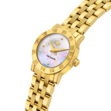 Guy Laroche Alex Ladies White MOP Gold Plated Watch